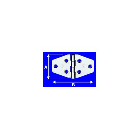 Cerniera per arredamenti nautici Inox 40x70mm. AL854IN4070 Aldeg