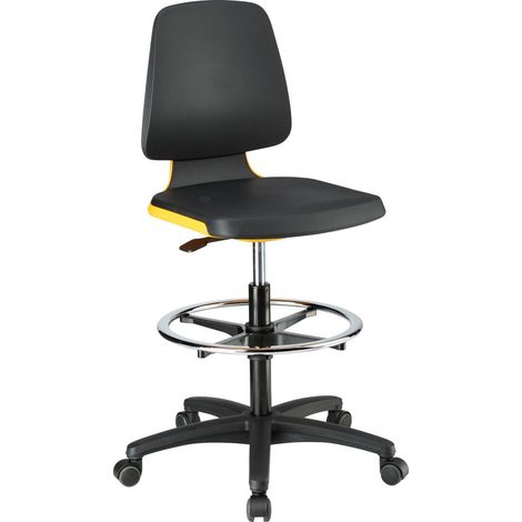 Bimos Arbeitsstuhl Labsit 4, PU orange Sitzhöhe 560-810 mm (1/5)