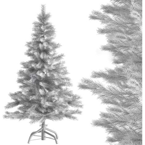 Casaria – Sapin de Noël artificiel blanc 150 cm – 470 branches en PVC – Support inclus – Décoration festive pour intérieur (1/5)
