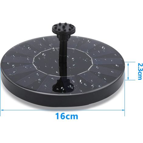 1,5W Solarpumpe arbeitet komplett solar ohne Stromkosten und Kabel (1/4)