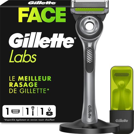 Labs Rasoir Homme, avec 1 Recharge, Noir (1/5)