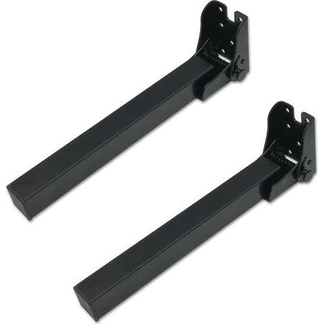 Klappbare Tischbeine, Höhe: 40 cm, Ausführung: schwarzes Metall, Quadrate: 2,5 x 2,5 cm, für Wohnmobile, Wohnwagen, Restaurants, Betten, Sofas, 2er-Set (1/5)