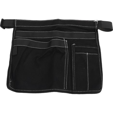 Gartenschürze, mehrere Taschen, Oxford-Gewebe, verstellbarer Gürtel, schwarz (1/5)
