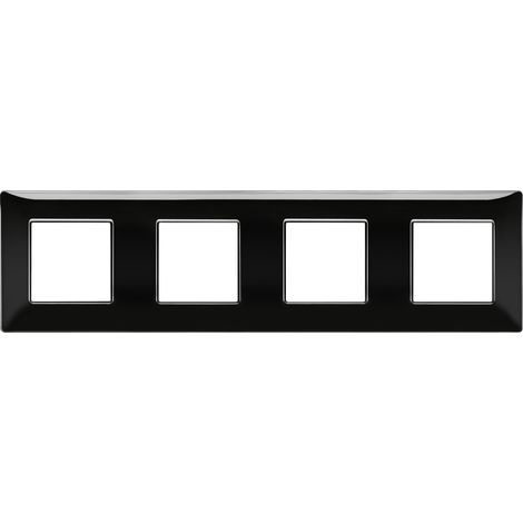 Placca 8M (2+2+2+2) Int71 Nero VIMAR 14669.05