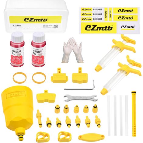 Kit Purge Frein, Gamme de Freins à Disque Hydrauliques pour Shimano, MAGURA, TEKTRO, Nutt, Seringue a Huile (1/5)