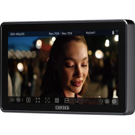 G7 Pro Moniteur de Champ de Caméra 7 Pouce 3000nits Écran Tactile Moniteur avec Contrôle de la caméra, Entrée/Sortie HDMI 3G-SDI, LUTS 3D, Mise au Point Tactile Moniteur Vidéo pour DLSR