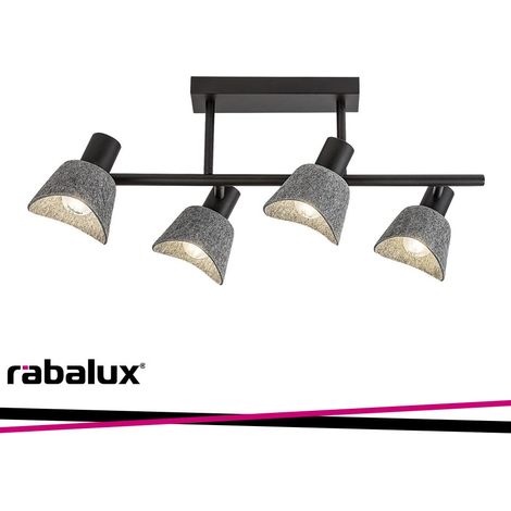 Plafoniera Rabalux Farelia 4xE14 feltro grigio orientabile (1/3)
