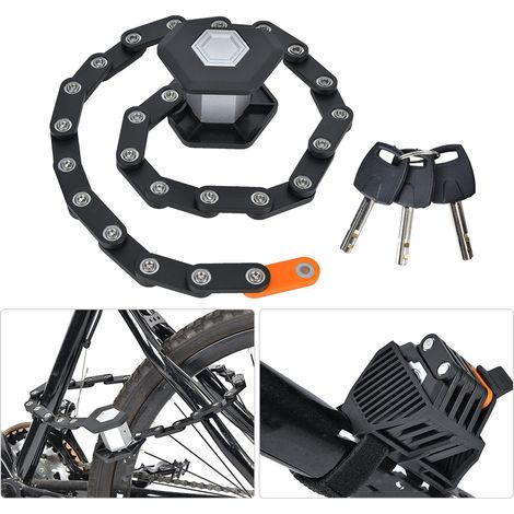 Cadenas antivol pliable haute sécurité pour VTT, trottinette électrique et VAE