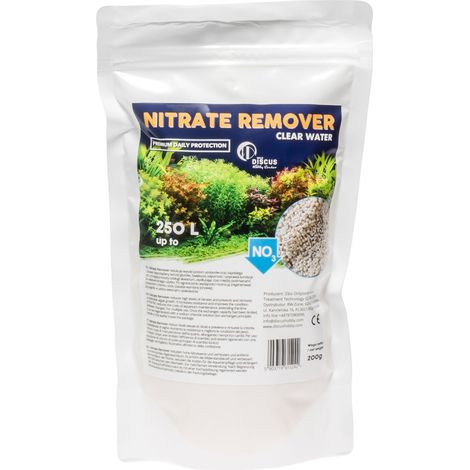 Eliminador de nitratos para agua limpia hasta 250 litros.