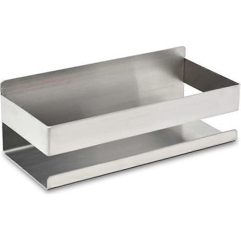 Étagère de salle de bain pour shampoing et gel douche, rangement de douche chromé, étagère de douche sans perçage, support de douche à ventouse argenté, porte-savon de douche (1/5)