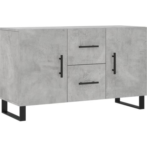 Maison Exclusive - Credenza Grigio Cemento 100x36x60 cm in Legno Multistrato (1/5)