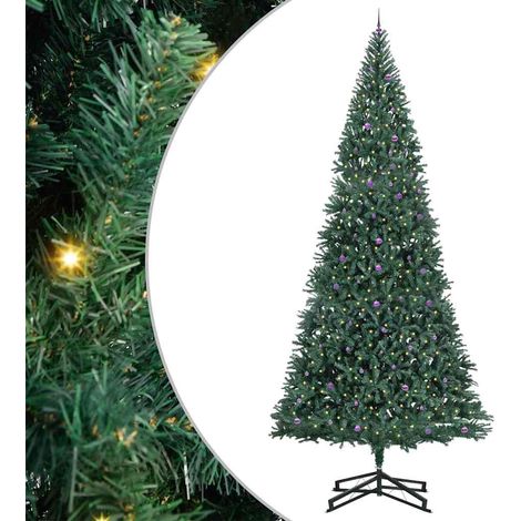 Artificial Pre-lit Christmas Tree with Ball Set Green 500 cm vidaXL (1/5)