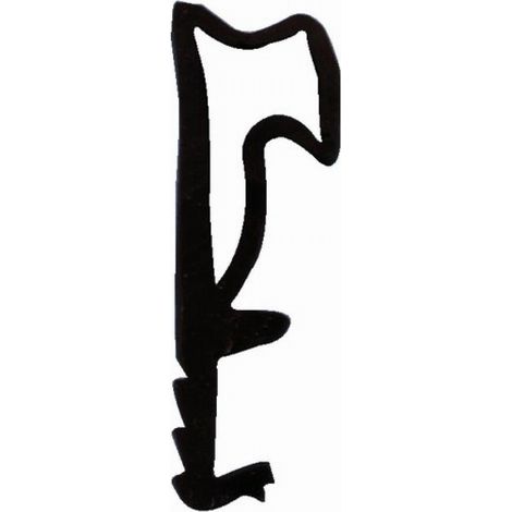 Junta de guillotina D312 KISO - S5375x12xL3mm H.12mm - Rollo de 250m Negro - D312TPEN