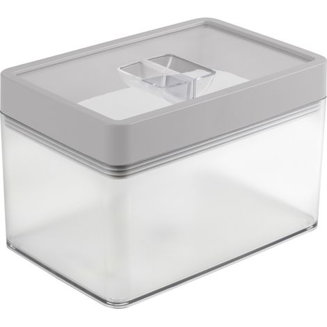 Sunware Sigma Home Vorratsdose 1,6 L transparent grau Vorratsbehälter Frischhaltedose
