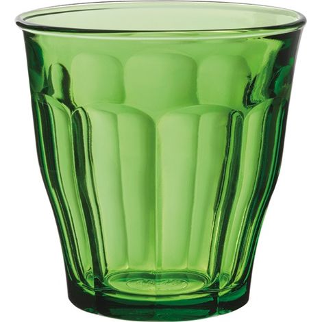 Duralex – Gobelet en verre trempé 25 cl – Lot de 6 – Coloris vert jungle – Ultra-résistant aux chocs thermiques – Empilable et passe au lave-vaisselle