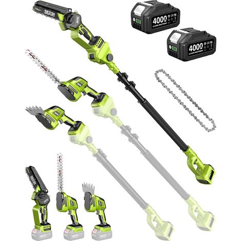 Kit de Jardin 6-en-1 Sans Fil : Mini Tronçonneuse (1/5)