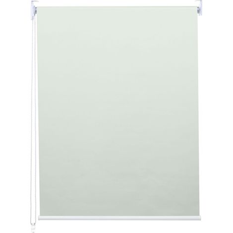 Décoshop26 – Store enrouleur occultant 70x230cm crème – Protection solaire – Fixation murale ou plafond – 100% polyester – 40004459
