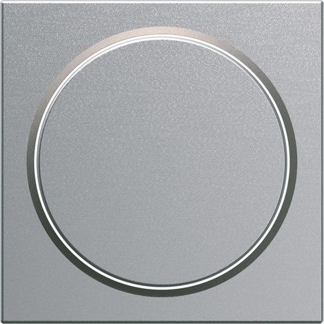 Enjoliveur variateur poussoir gallery titane HAGER WXD063T (1/4)