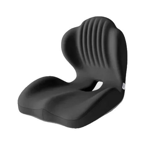 Cuscino per seduta, memory foam, supporto ergonomico, B, NERO 2 (1/2)