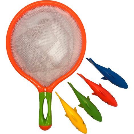 Tauchfisch spielset mit netz fur poolspa