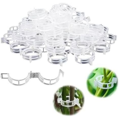 200 Pièce Clips de Support Plantes, Attache Tomates Clips, Tuteur Plante Grimpante Vigne, Clip pour Croissance Droit et Plus Sain, Plantes Légumes, Vignes, Fleurs - (1/5)