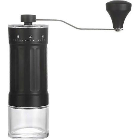 Manuelle Kaffeemühle für Bohnen, 40 Mahlgradeinstellungen, tragbare Kaffeemühle, Kaffeemühle mit konischem Mahlwerk (1/5)