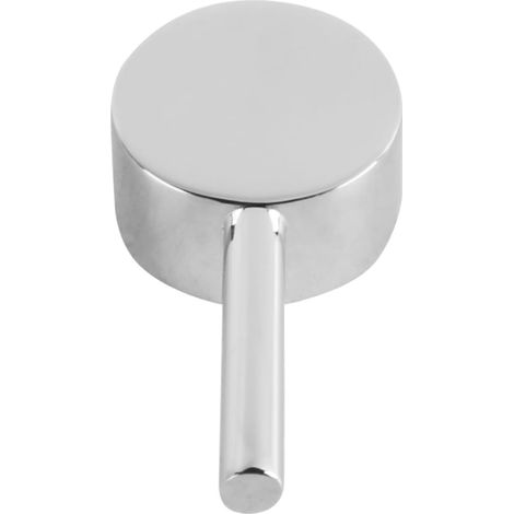 Wasserhahngriff für 10x11 mm Kartuschenspindel. Universeller Wasserhahngriff mit Warm- und Kaltwassermarkierungen und polierter Chromschraube (für 40 mm Kartusche). (1/5)