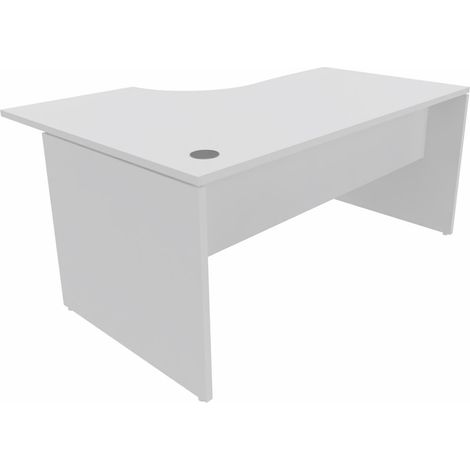 Bureau compact individuel pieds panneaux Serenity
