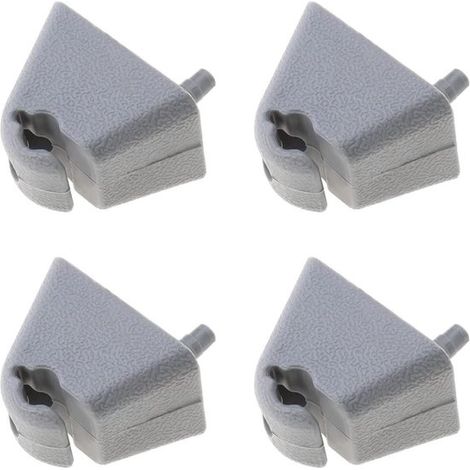 4 pezzi morsetto a gancio valvola staffa di montaggio morsetto valvola per aletta parasole interna auto perno grigio adatto per Carlton Astra F Vivaro A Corsa B Cavalier MK 3 (1/5)