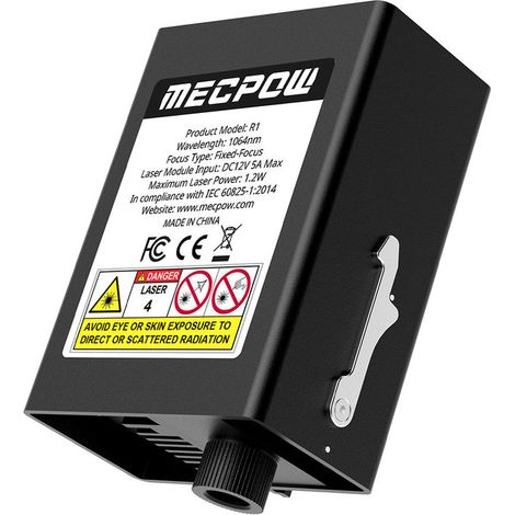 Mecpow R1 – Módulo infrarrojo de 1064 nm para grabado de precisión en metales y diversos materiales (1/5)