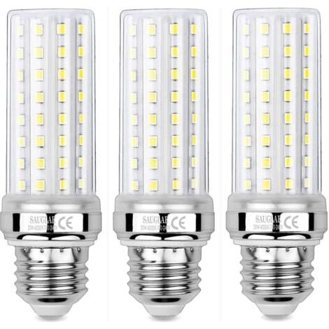 Lampadine LED a pannocchia da 20 W, equivalenti a una lampadina a incandescenza da 150 W, 2300 lm, bianco neutro 4000 K, attacco a vite E27, confezione da 3 NPTERBL (1/4)