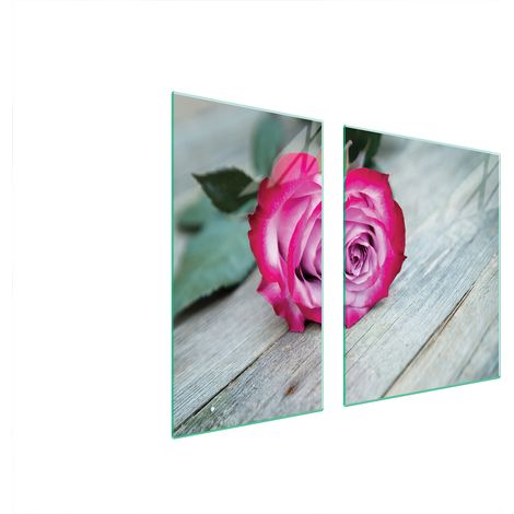 PIASTRA PROTETTIVA IN VETRO PER STUFA 90x52 ROSE (1/5)