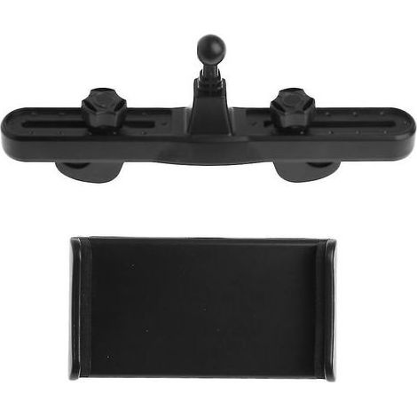 Support universel rotatif à 360° pour téléphone et tablette, à fixer à l'appui-tête d'un siège de voiture. (1/4)