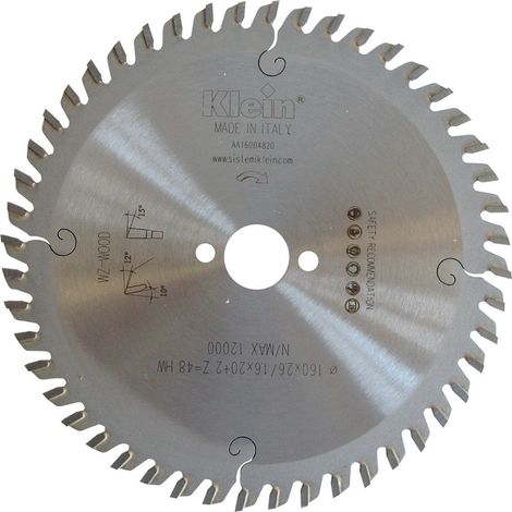 Lama sega circolare HW D=240, d=30, B/c=2.8/1.8, Z (Nr. denti)=72, Fori trasc.=2/7/42 AA240.07230 KLEIN (1/5)