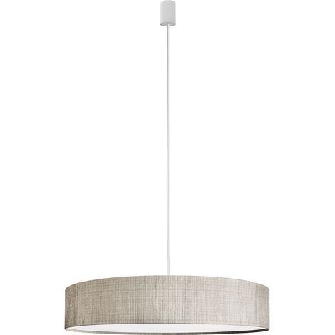 Suspension Nowodvorski Turda grise tissu Ø65 3xE27 LED (1/2)