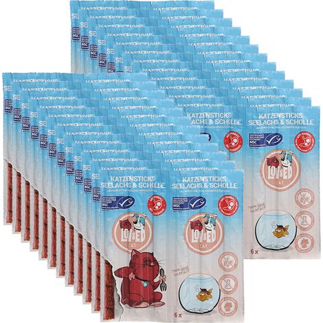 Lov&Ed Cat - Katzensticks Seelachs & Scholle, 25x 30 g (1/2)