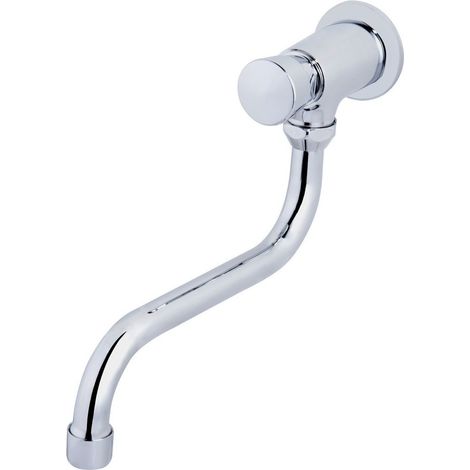 Robinet mural à arrêt autom.,orientable eau froide