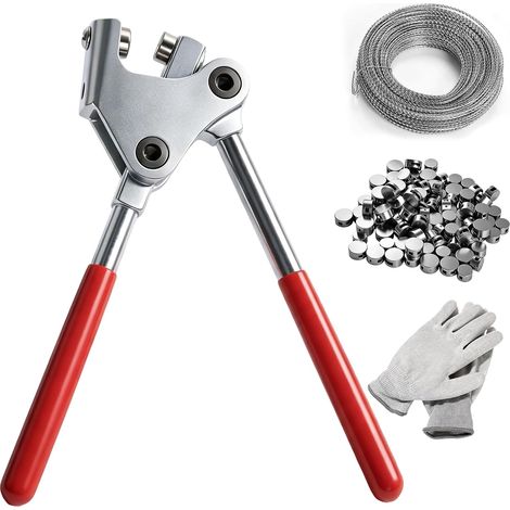 Lot de pinces à plomb avec accessoires, plomb 8 mm, 10 mm et 40 m de fil de (1/5)