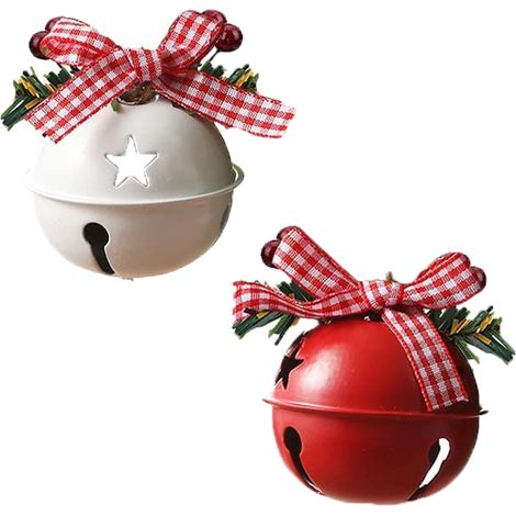 Adorno Navidad - Campana Decorativa Metal - Para Árbol Navidad Corona Puerta Manualidades - 1 Unidad (1/5)