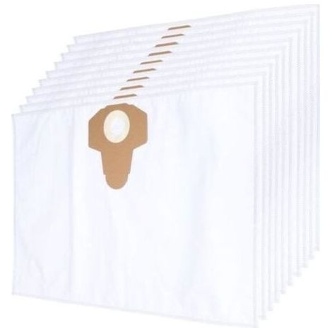 (Blanc)Sacs à aspirateur synthétiques 10 pièces pour DEXTER POWER 1500W Graphite 1500W 59G607 MacAllister 1400-30L Parkside PNTS 1250 - (1/3)