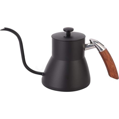 Bouilloire à Café De Précision, Théière à Col De Cygne En Acier Inoxydable De 800ml Avec Couvercle Pour des Infusions De Qualité Café à la Maison Et Dans la Cuisine (1/5)