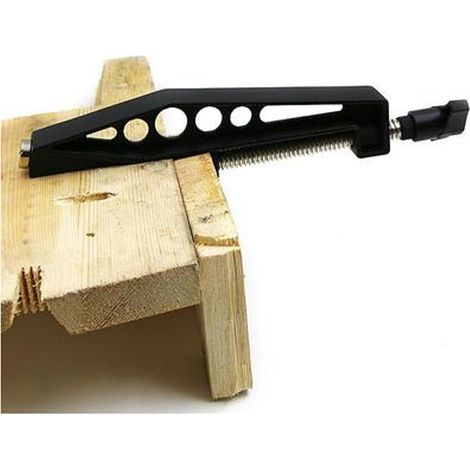 Serre-joint de menuisier à trou oblique, accessoire de menuiserie, acier allié, noir (1/5)