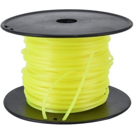 Ligne de débroussailleuse carrée 3,0 mm compatible Husqvarna Ryobi Echo Stihl Jaune 50 m (1/5)