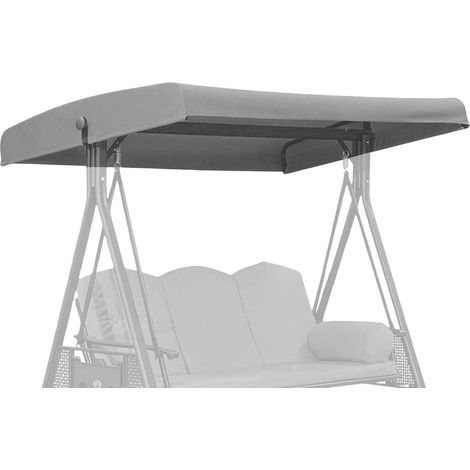 Toit De Rechange Pour Balancelle De Jardin 191x120cm - Housse De Balancelle Imperméable En Tissu Oxford Anti-UV Auvent De Remplacement Pour Balancelles 2 Et 3 Places (1/5)