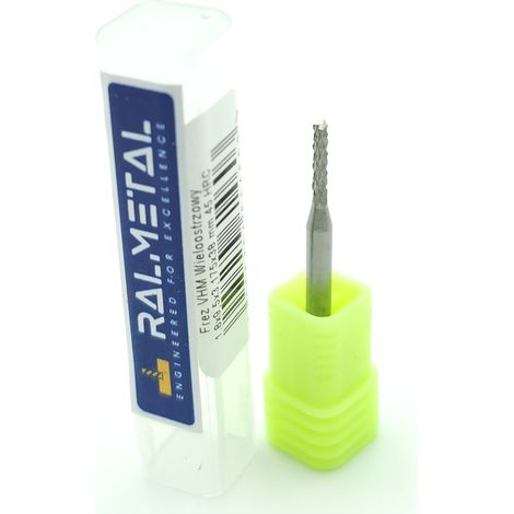 Fresa multi-tagliente in metallo duro integrale 1,8 x 3,175 x 38 mm 45 HRC (1/3)
