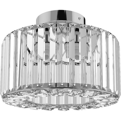 Emitto Crystal Ceiling Light Modern Chandelier Bedroom Hallway Pendant Lamp E27 (1/5)