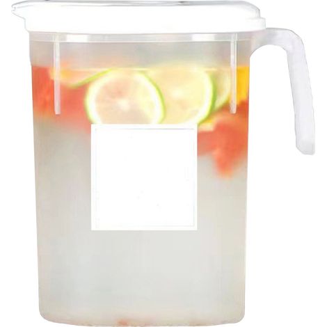 Bouilloire japonaise style réfrigérateur 1,8 L, pichet en plastique résistant aux hautes températures, seau rafraîchissant pour boissons d'été (1/5)