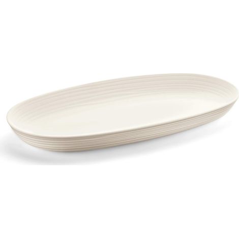 Tierra, Plateau de Service en Plastique Recyclé - Blanc Lait, 41x 22,9 x h4,2 cm 5000ml - 175400156 (1/5)