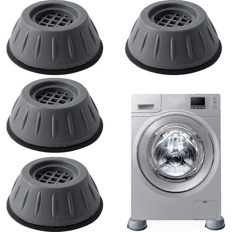 Amortisseurs pour machine à laver, lot de 4 tapis anti-vibrations pour machine à laver (1/4)