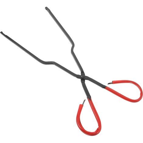 Brennholzzange Kaminzange 44cm aus Metall mit (1/5)